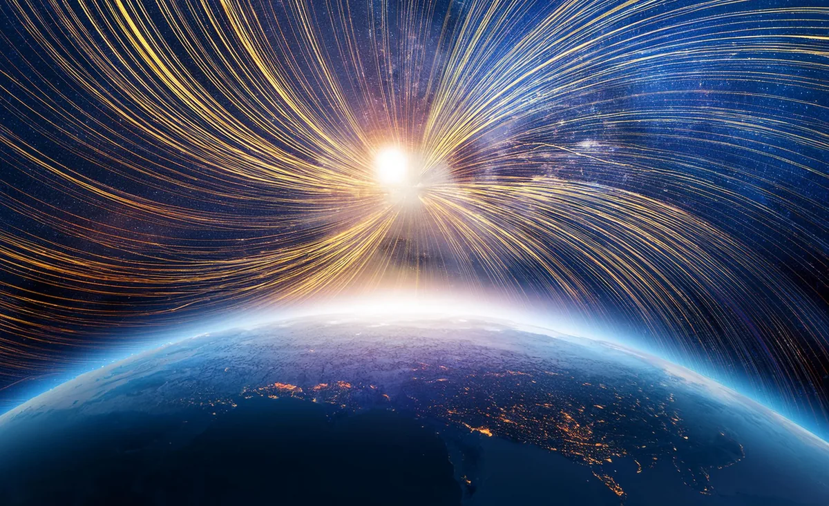 Solar wind, stream of charged particles emitted by the Sun
